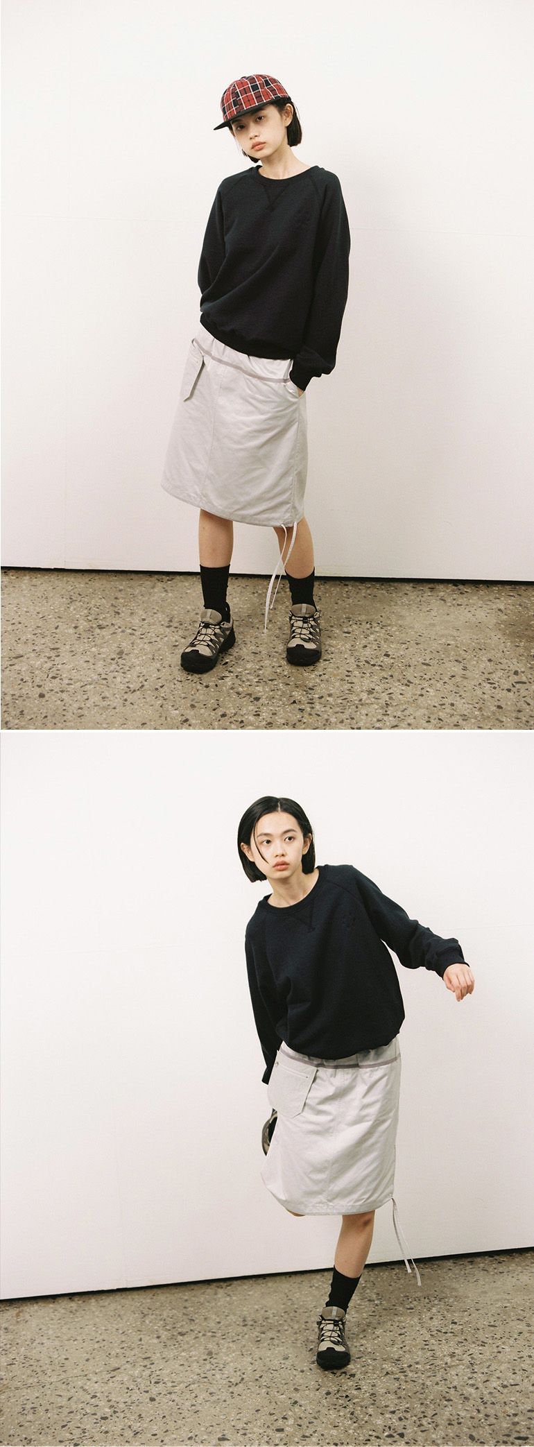 oheshio スカート　pocket banding skirt MUSINSA公式 | OHESHIO POCKET BANDING SKIRT, SILVER GRAY