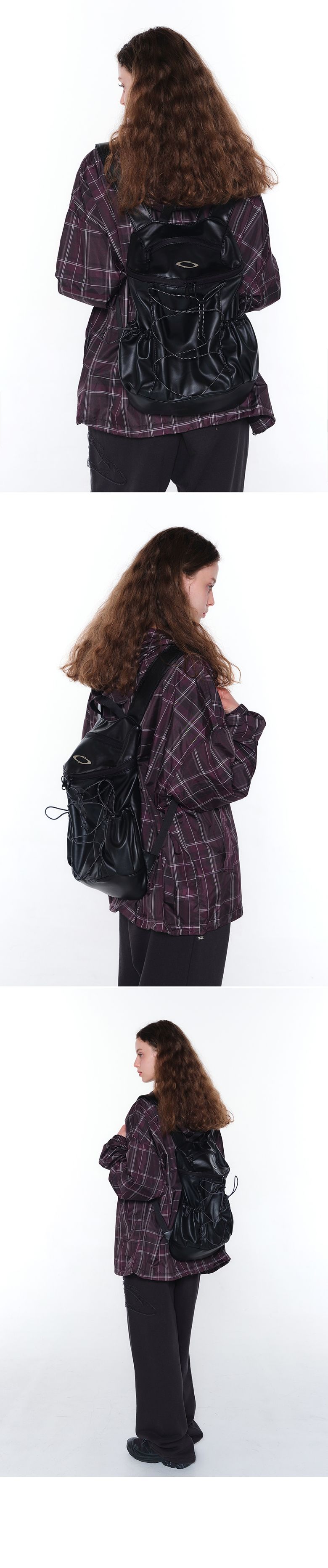 MUSINSA | NOIAGO NOI1386 String Symbol Backpack (Silver)