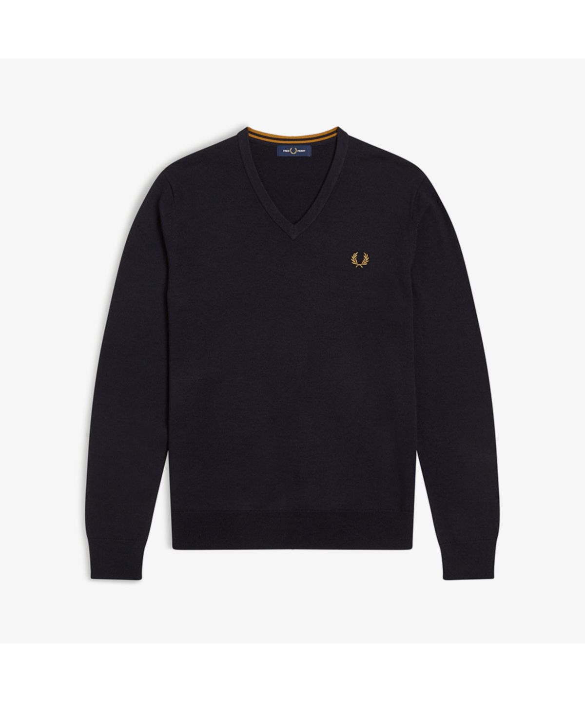 프레드페리(FRED PERRY) [Baseline] 클래식 브이넥 니트 - 네이비 AFPM2439600-795