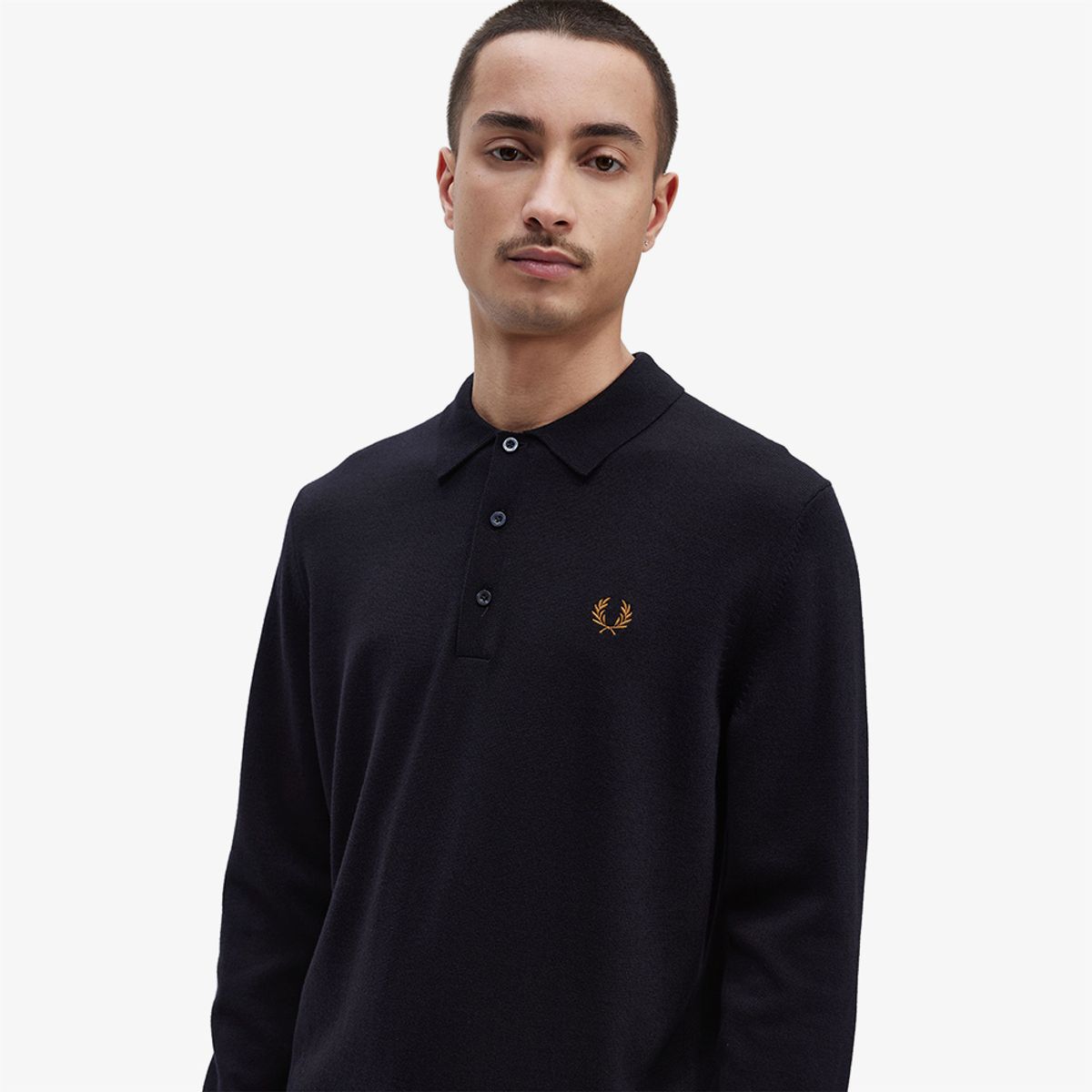 프레드페리(FRED PERRY) [Sharp] 롱 슬리브 클래식 니트 셔츠 (795) AFPM2434535-795