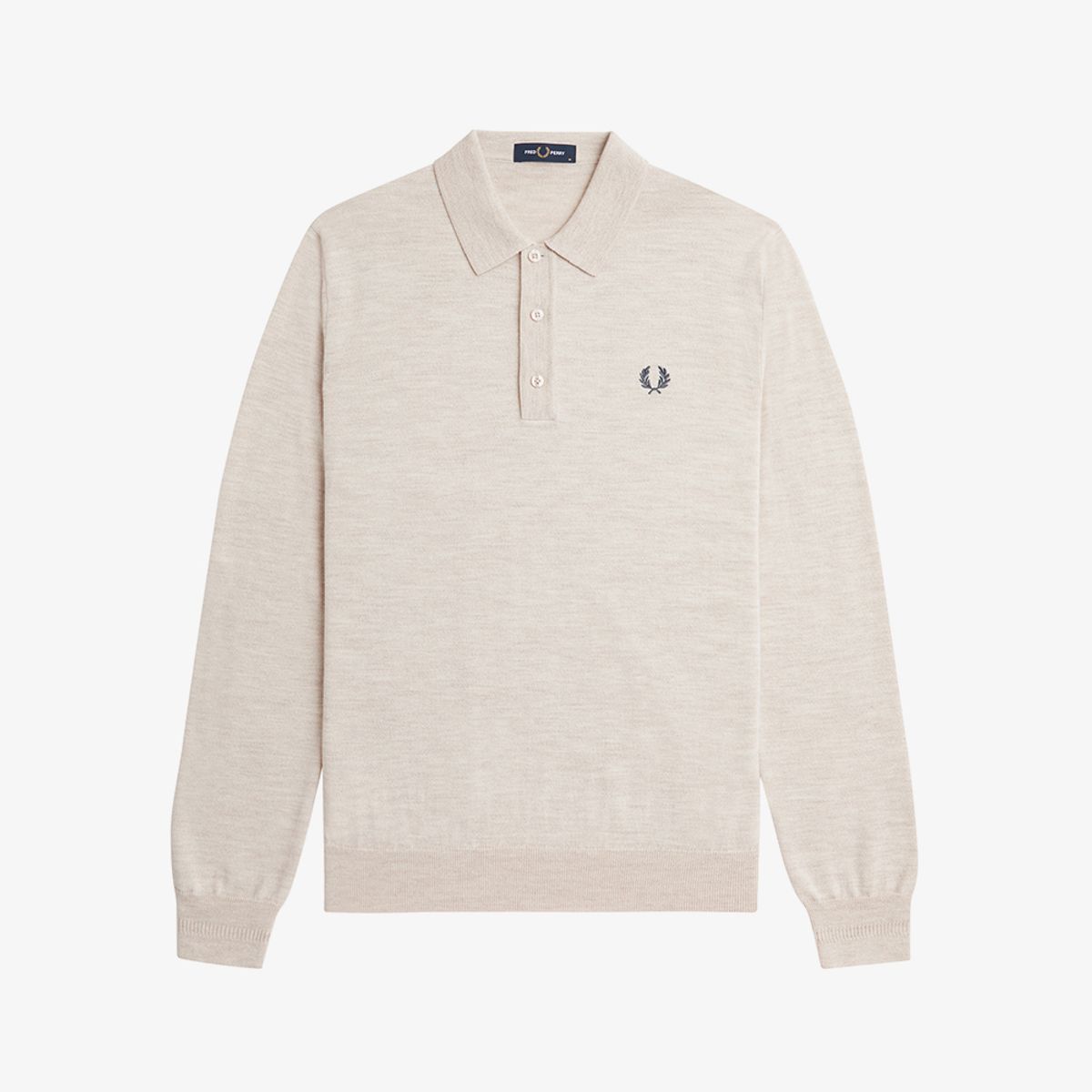 프레드페리(FRED PERRY) [Sharp] 롱 슬리브 클래식 니트 셔츠 (X23) AFPM2434535-X23