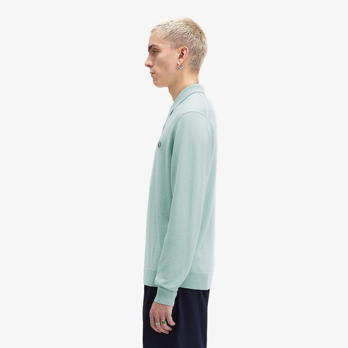 프레드페리(FRED PERRY) [Sharp] 롱 슬리브 클래식 니트 셔츠 (959) AFPM2434535-959