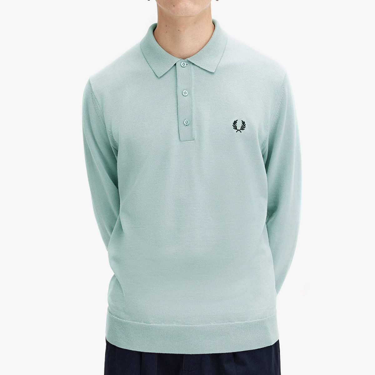 프레드페리(FRED PERRY) [Sharp] 롱 슬리브 클래식 니트 셔츠 (959) AFPM2434535-959