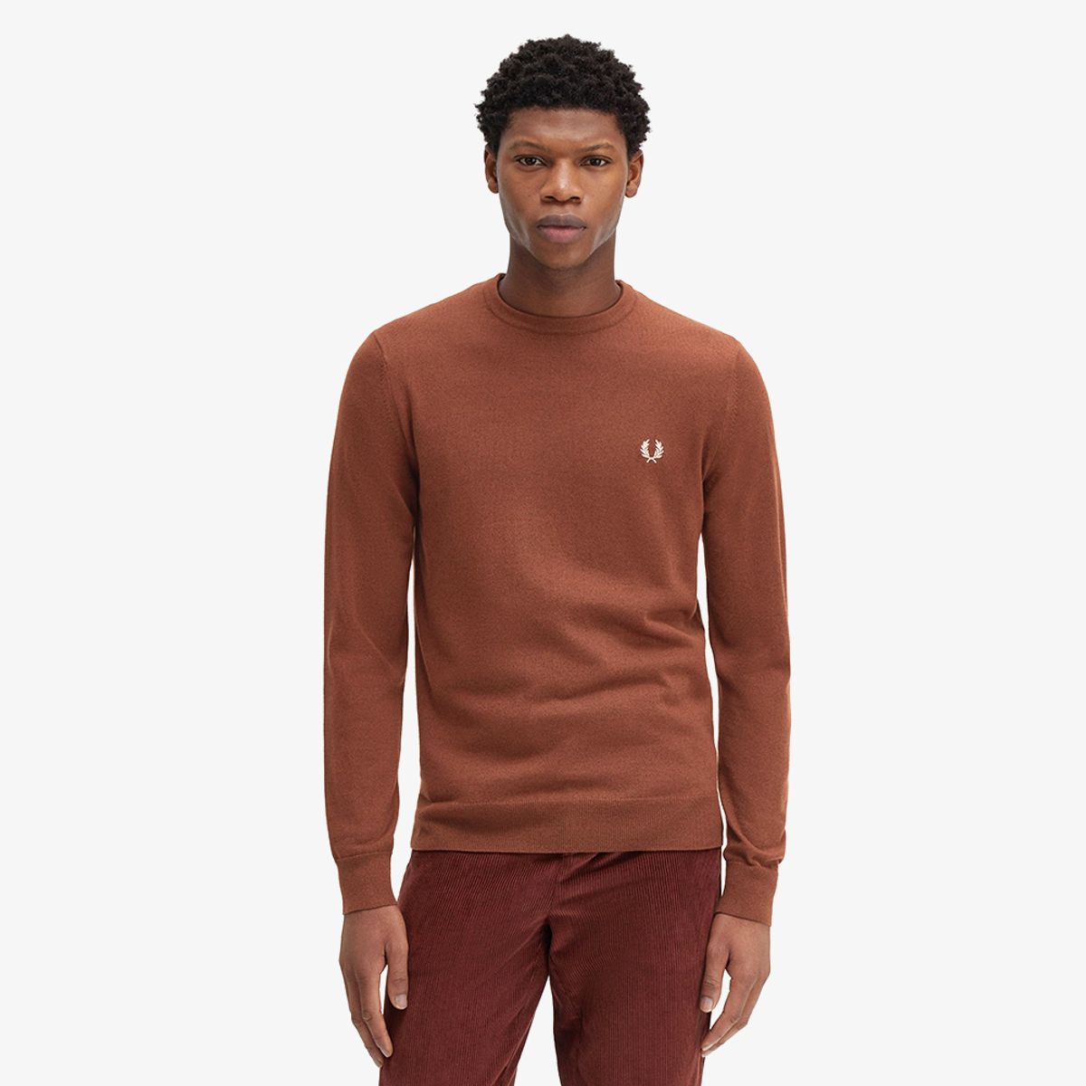 프레드페리(FRED PERRY) [Baseline] 클래식 크루넥 메리노울 니트 (S54) AFPM2439601-S54