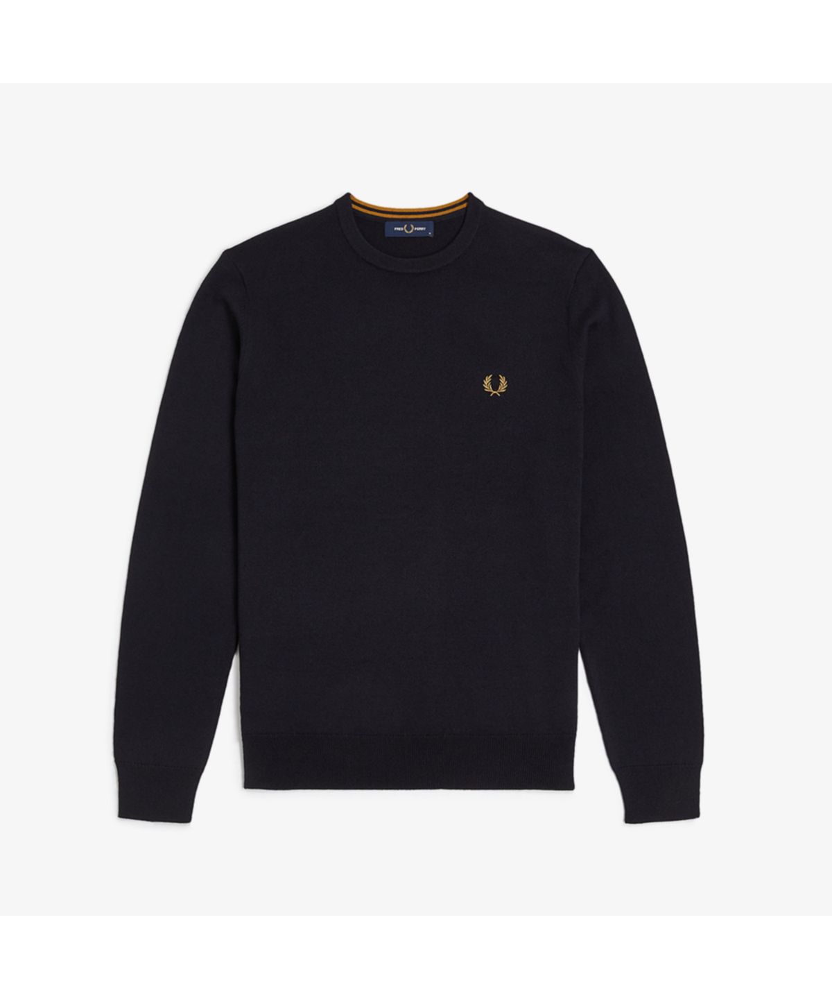 프레드페리(FRED PERRY) [Baseline] 클래식 크루넥 니트 - 네이비 AFPM2G99601-795