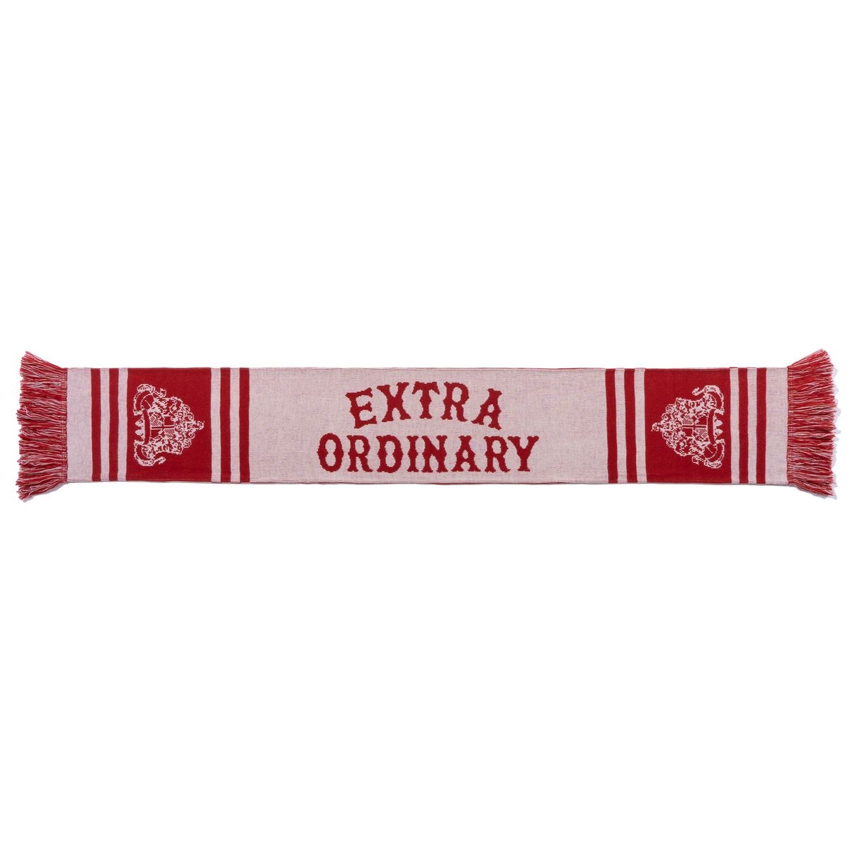 엑스트라오디너리(EXTRAORDINARY) EX JACQUARD MUFFLER  RED