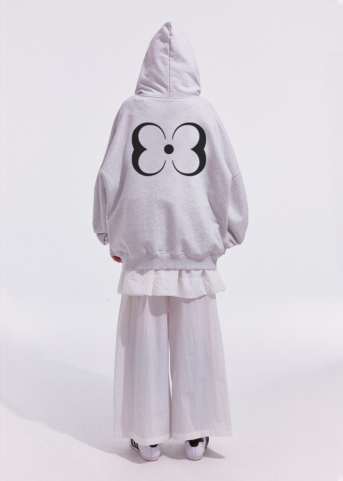 파쿠아(PAKUA) BUTTERFLY HOODIE ZIP-UP_GREY