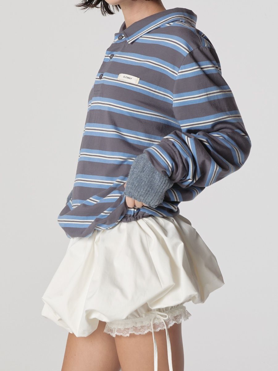 MUSINSA | GLOWNY BUBBLE BLOOMER SKIRT (WHITE)