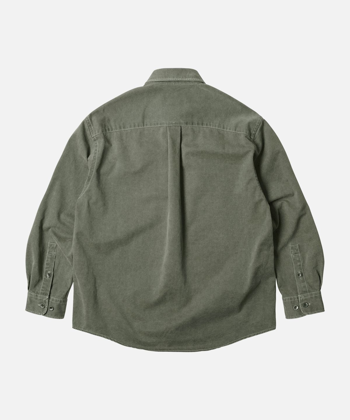 프리즘웍스(FRIZMWORKS) WASHED CARPENTER POCKET WORK SHIRT _ OLIVE