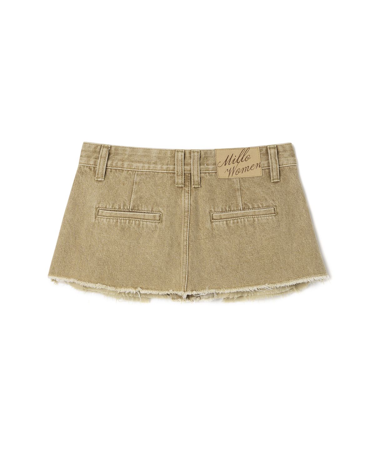 밀로 우먼(MILLO WOMEN) 워시드 데님 웨이스트 벨트 [베이지]