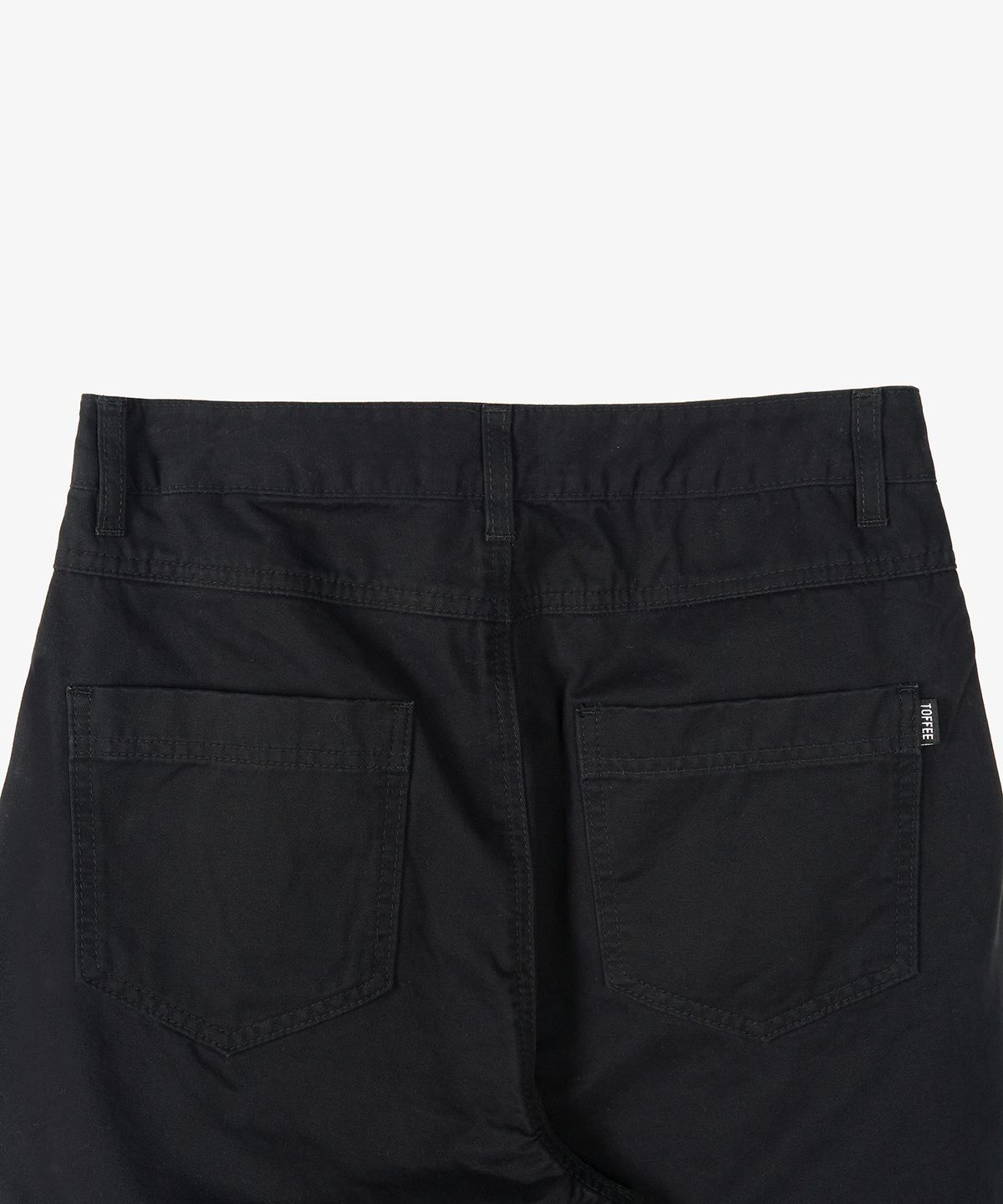 토피 우먼(TOFFEE WOMEN) W 코튼 턱 와이드 팬츠 (BLACK)