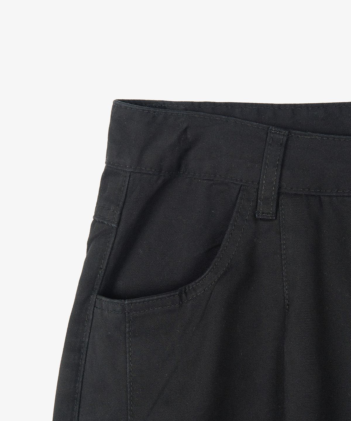 토피 우먼(TOFFEE WOMEN) W 코튼 턱 와이드 팬츠 (BLACK)