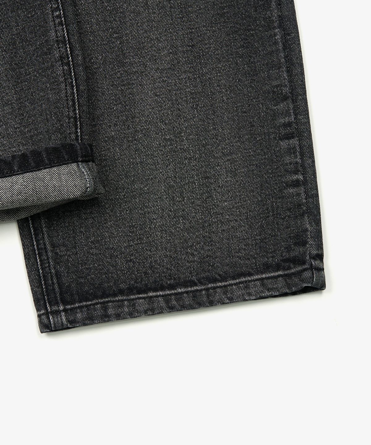 토피 우먼(TOFFEE WOMEN) W 플레인 와이드 데님 팬츠 (WASHED BLACK)