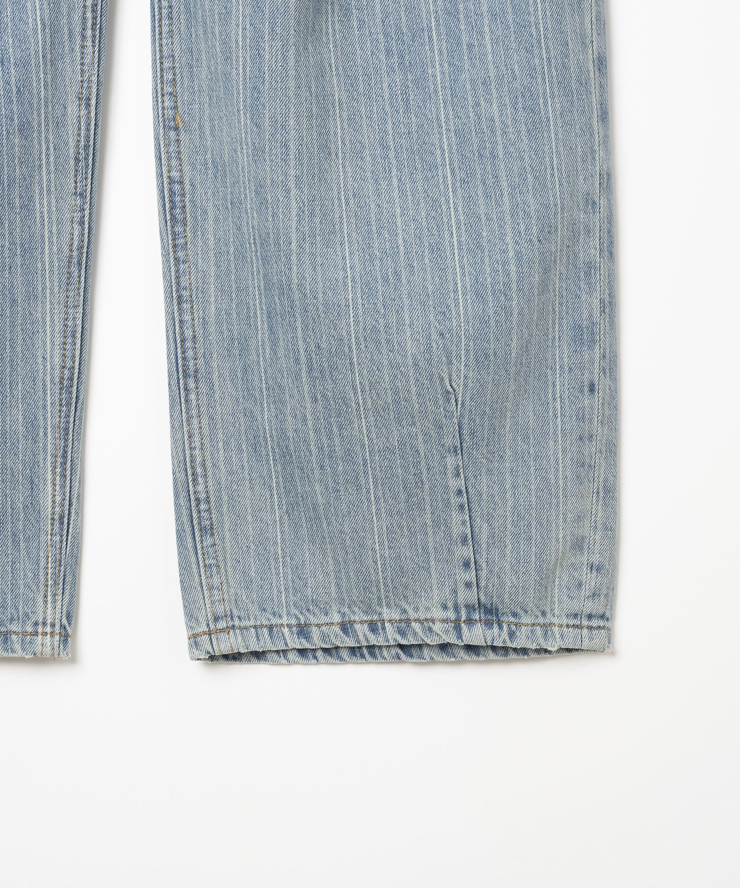 MUSINSA | MILLO WOMEN Stripe Balloon Jeans [Fade Blue]