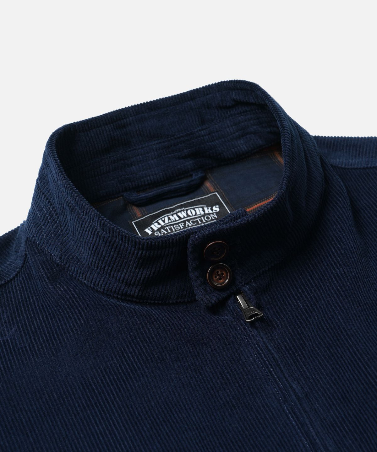 프리즘웍스(FRIZMWORKS) CORDUROY BUDDY HARRINGTON JACKET _ NAVY