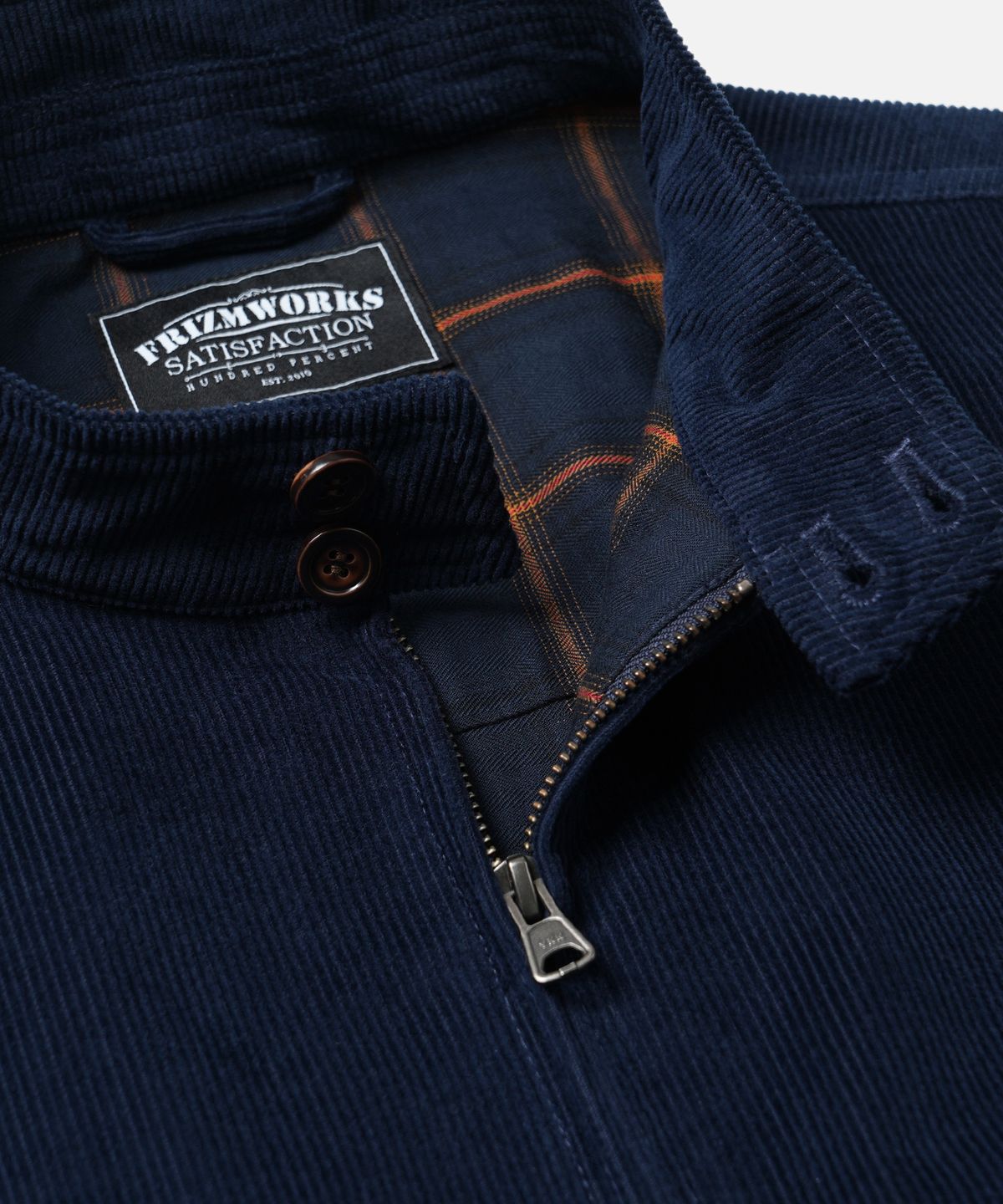 프리즘웍스(FRIZMWORKS) CORDUROY BUDDY HARRINGTON JACKET _ NAVY