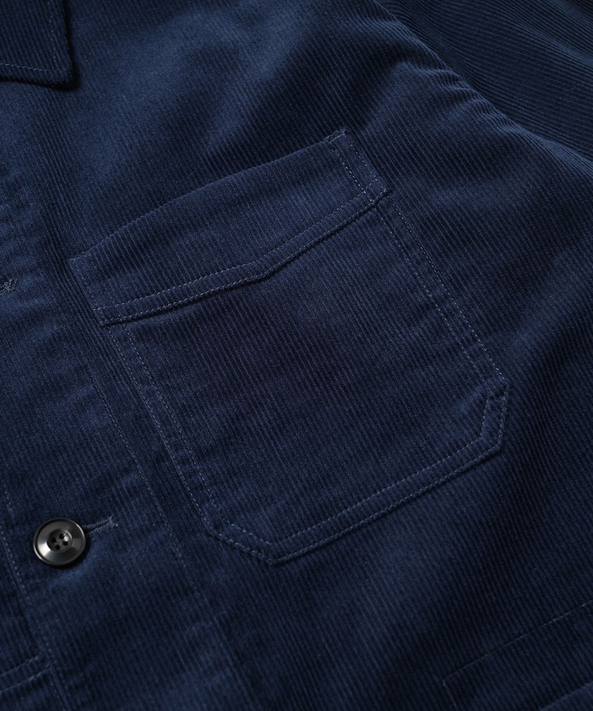 프리즘웍스(FRIZMWORKS) CORDUROY FRENCH WORK JACKET _ NAVY
