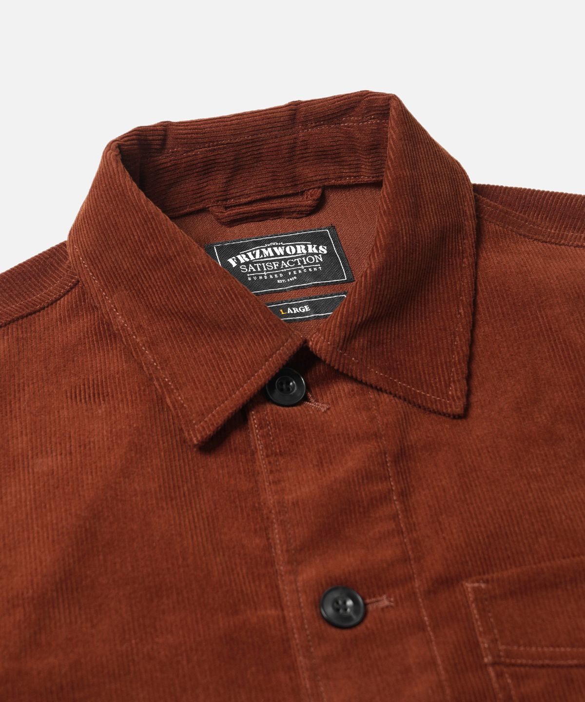 프리즘웍스(FRIZMWORKS) CORDUROY FRENCH WORK JACKET _ BRICK