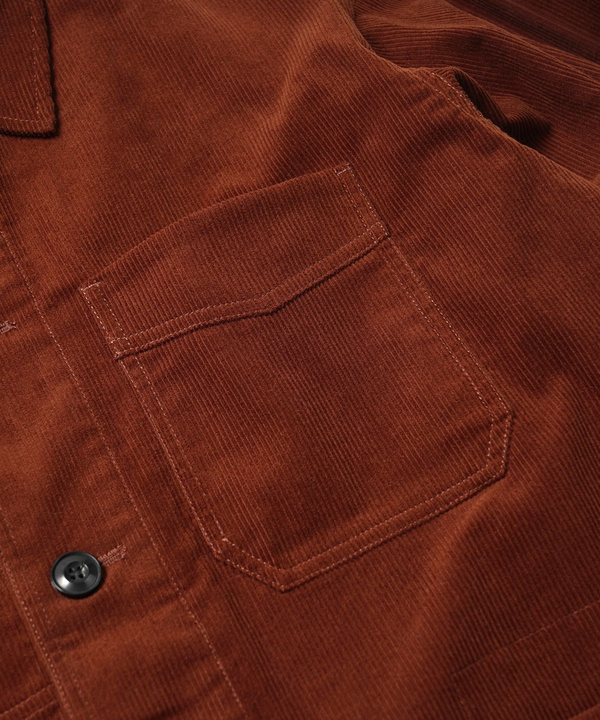 프리즘웍스(FRIZMWORKS) CORDUROY FRENCH WORK JACKET _ BRICK