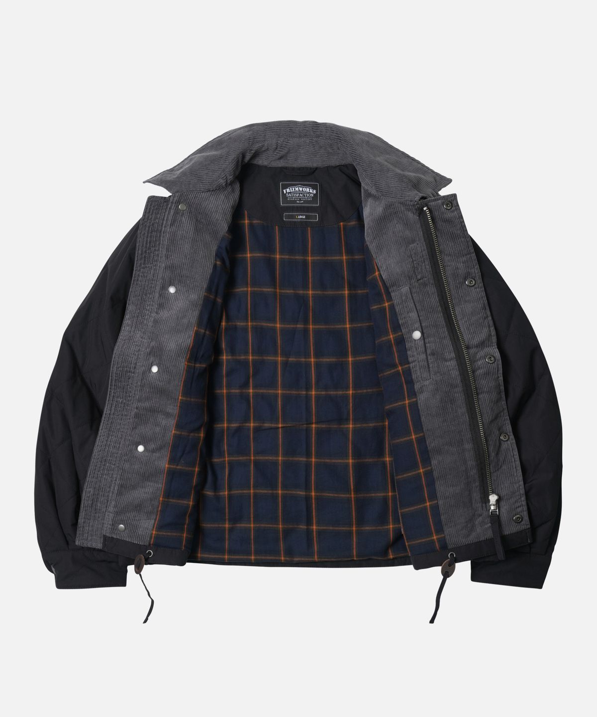 프리즘웍스(FRIZMWORKS) QUILTED HERITAGE HUNTING JACKET _ BLACK