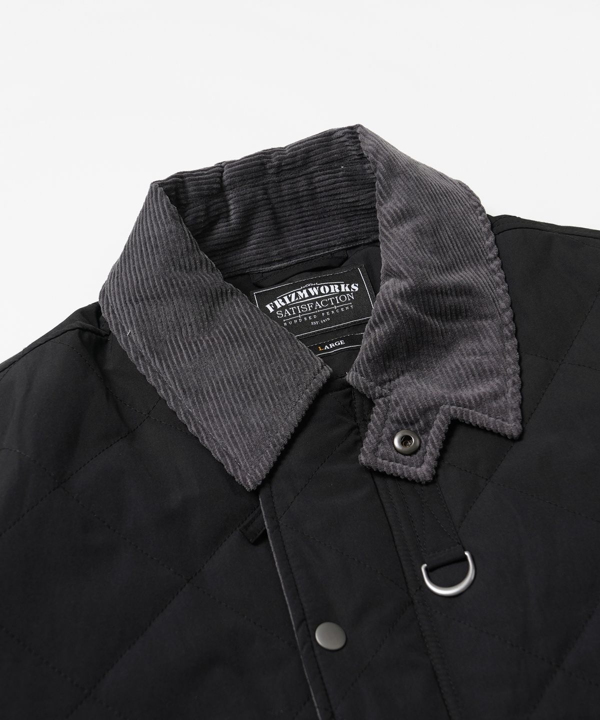 프리즘웍스(FRIZMWORKS) QUILTED HERITAGE HUNTING JACKET _ BLACK