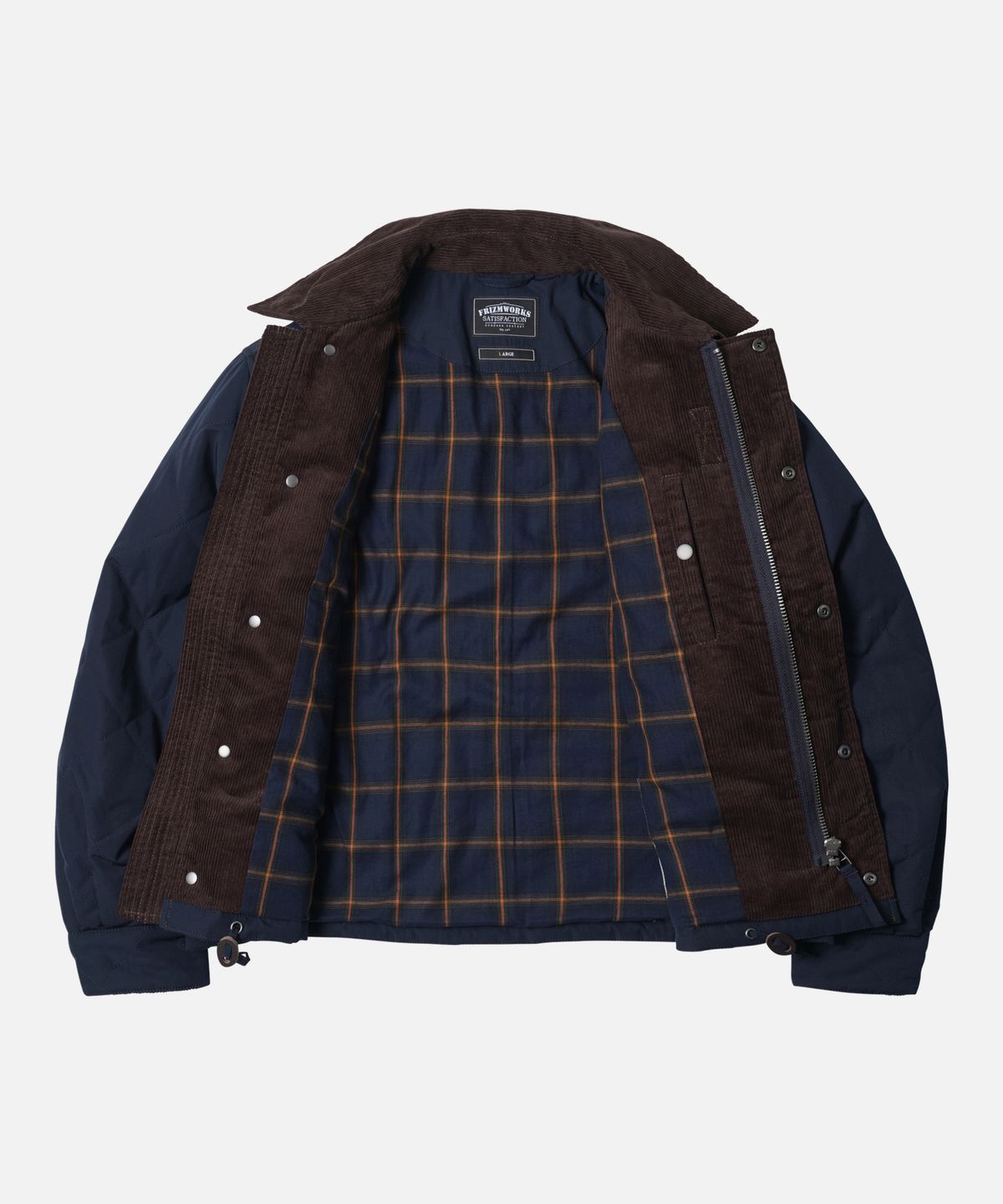 프리즘웍스(FRIZMWORKS) QUILTED HERITAGE HUNTING JACKET _ NAVY