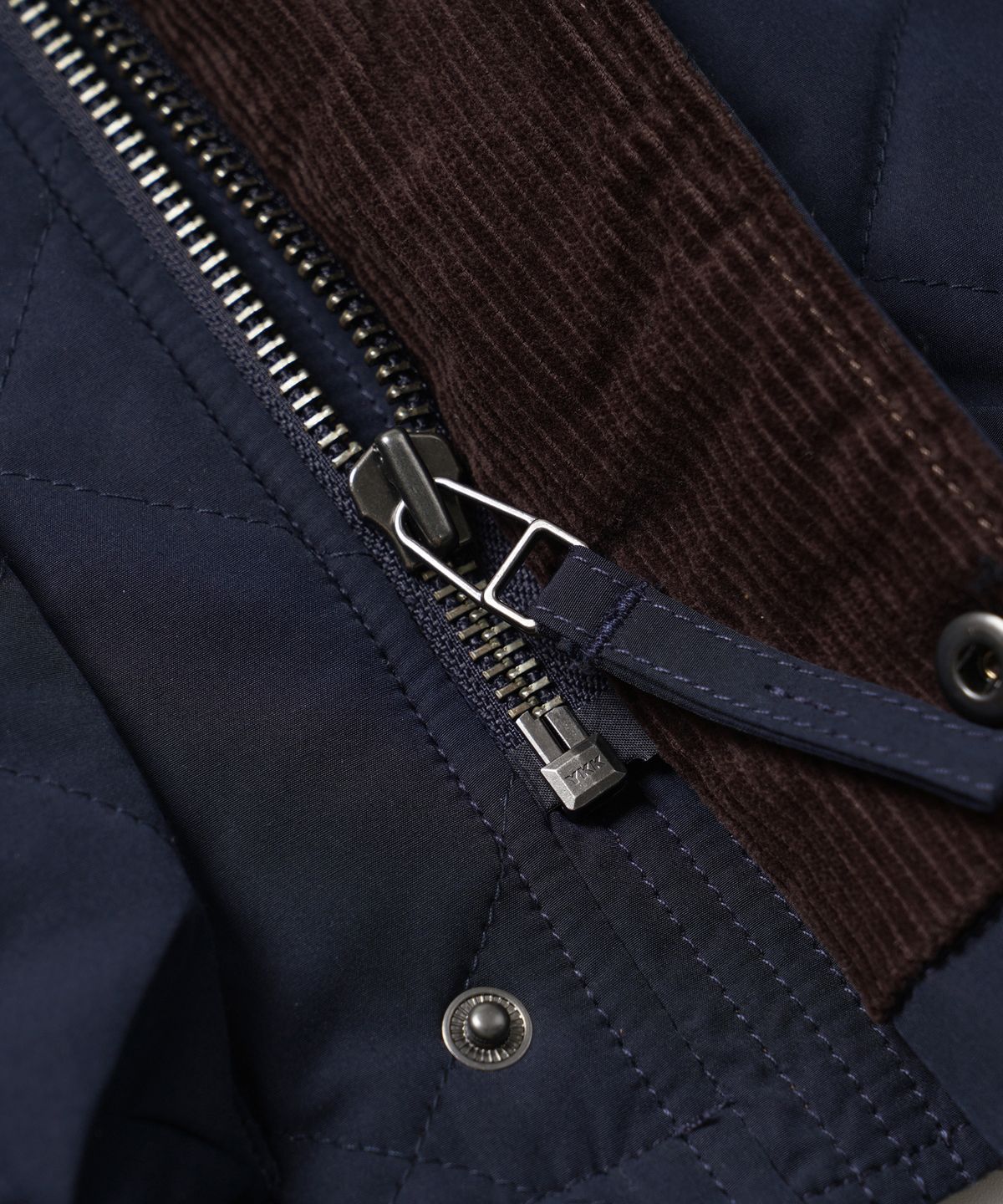 프리즘웍스(FRIZMWORKS) QUILTED HERITAGE HUNTING JACKET _ NAVY