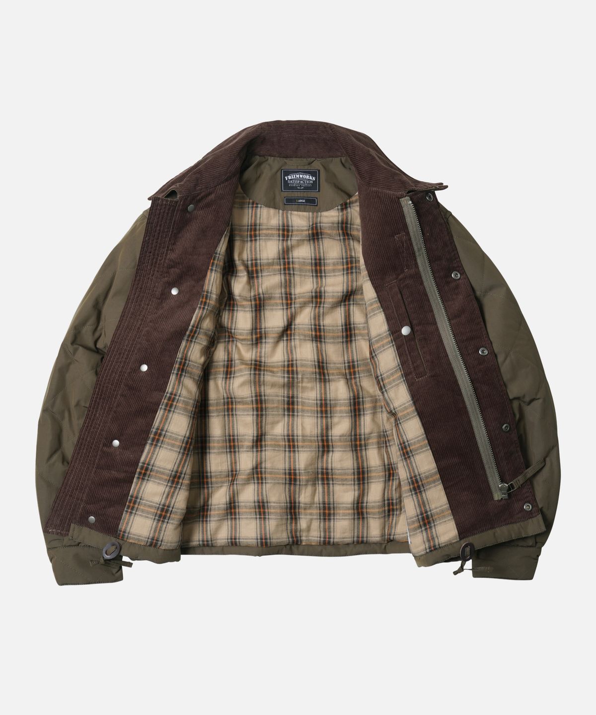 프리즘웍스(FRIZMWORKS) QUILTED HERITAGE HUNTING JACKET _ OLIVE