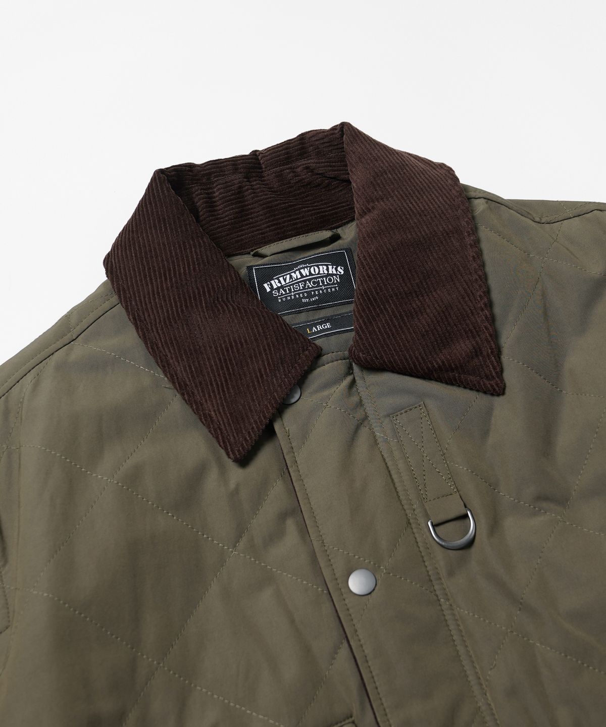 프리즘웍스(FRIZMWORKS) QUILTED HERITAGE HUNTING JACKET _ OLIVE