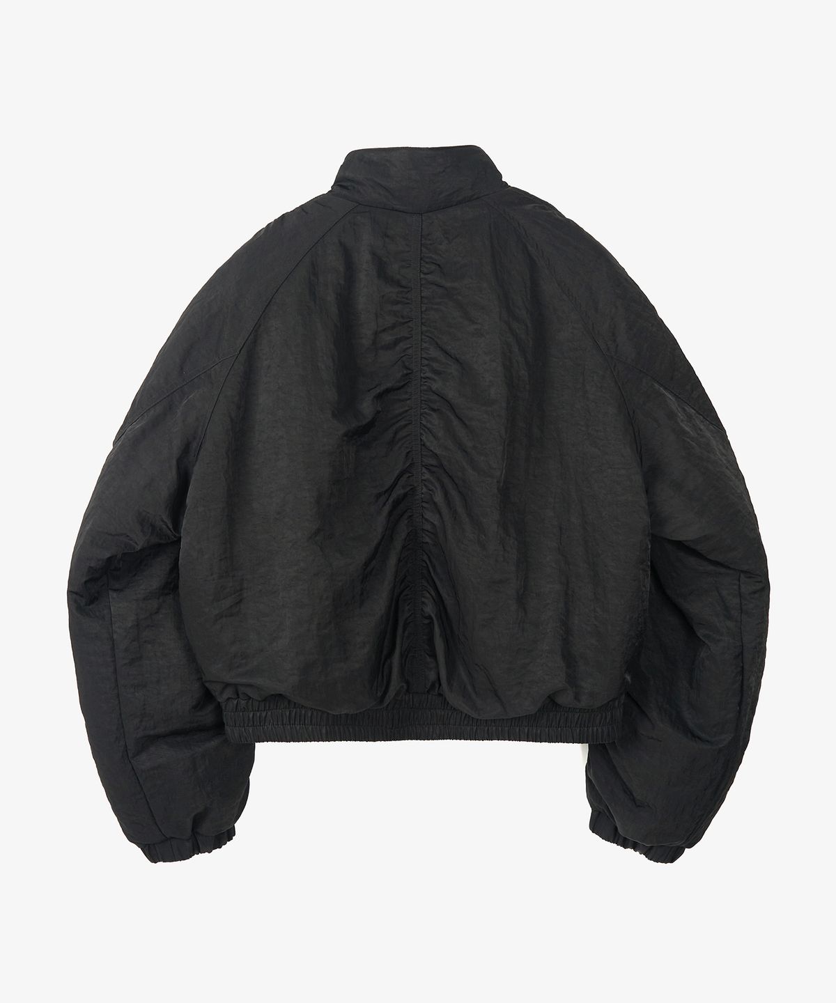 토피(TOFFEE) W 2WAY 크롭 셔링 봄버 점퍼 (BLACK)