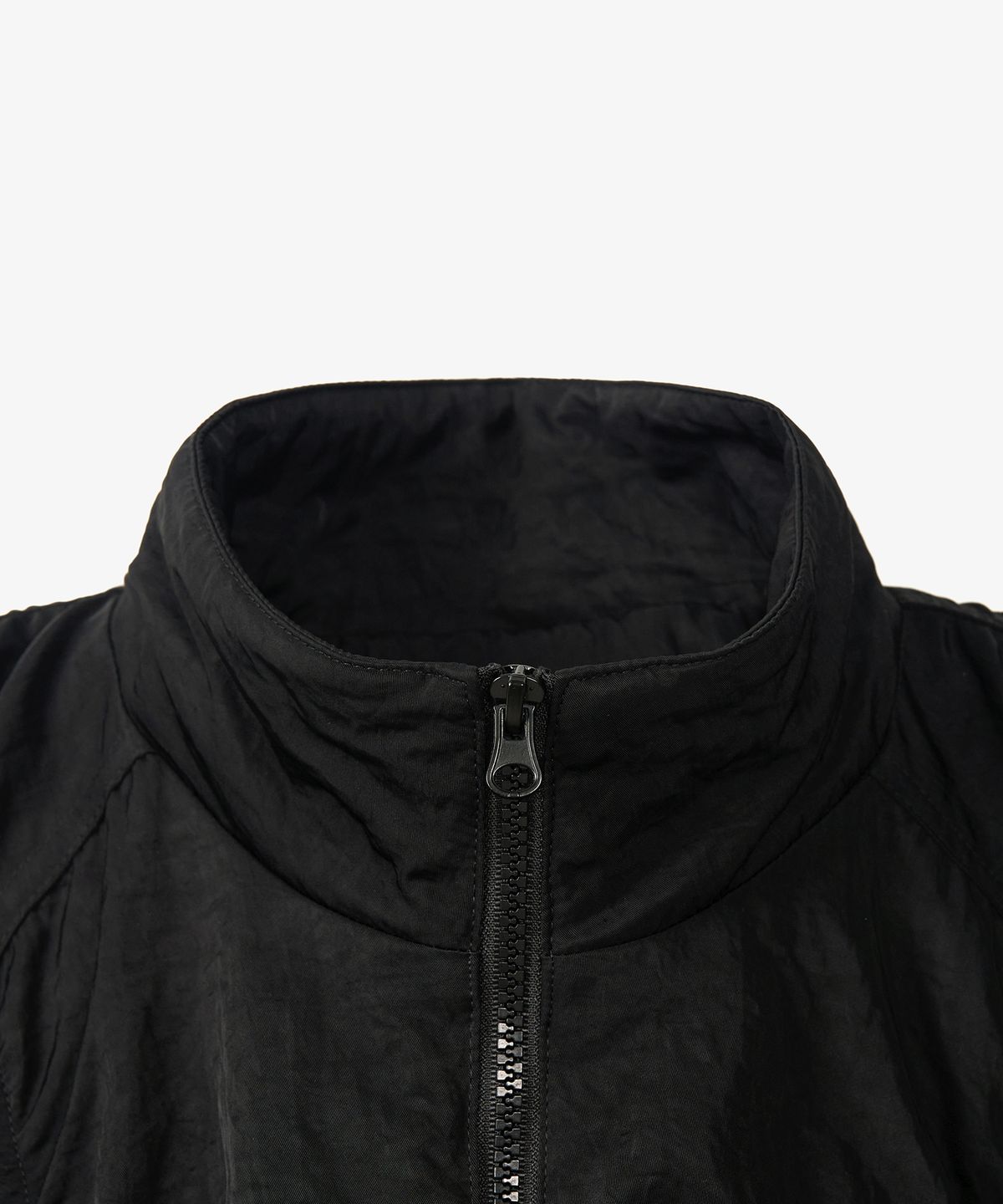 토피(TOFFEE) W 2WAY 크롭 셔링 봄버 점퍼 (BLACK)