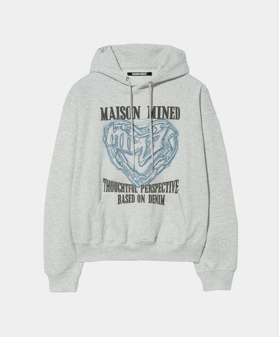 MUSINSA | MAISON MINED [5COLOR] DOODLE HEART HOODIE