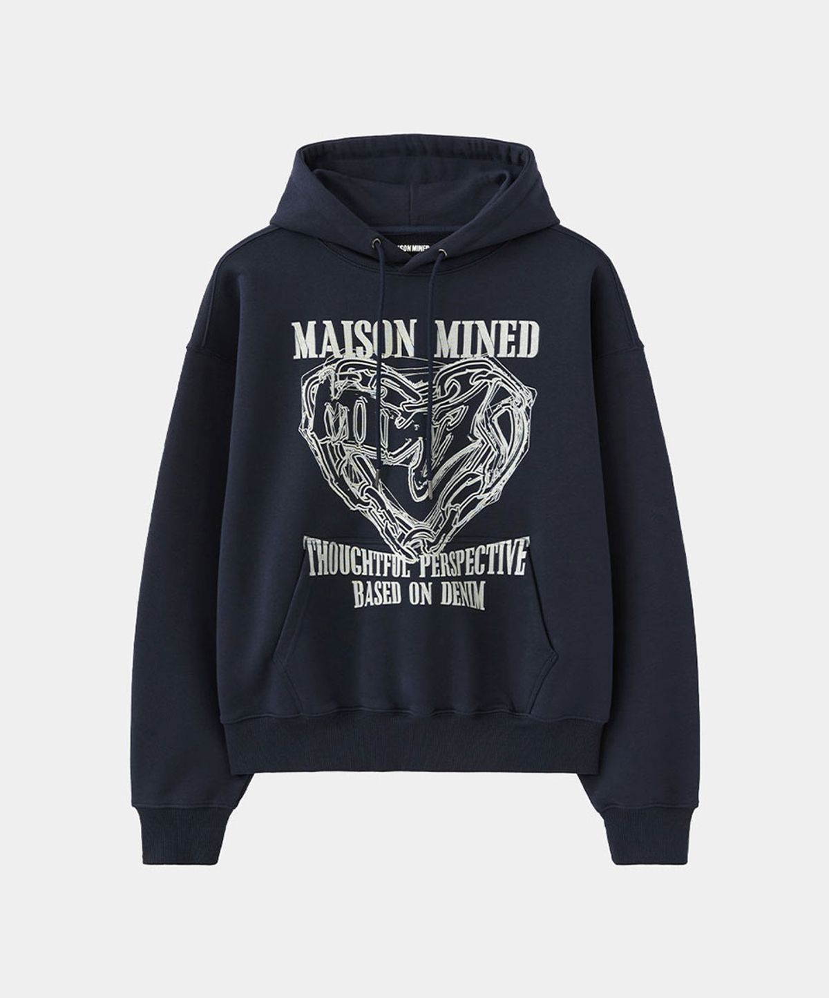 메종미네드(MAISON MINED) [8COLOR] DOODLE HEART HOODIE