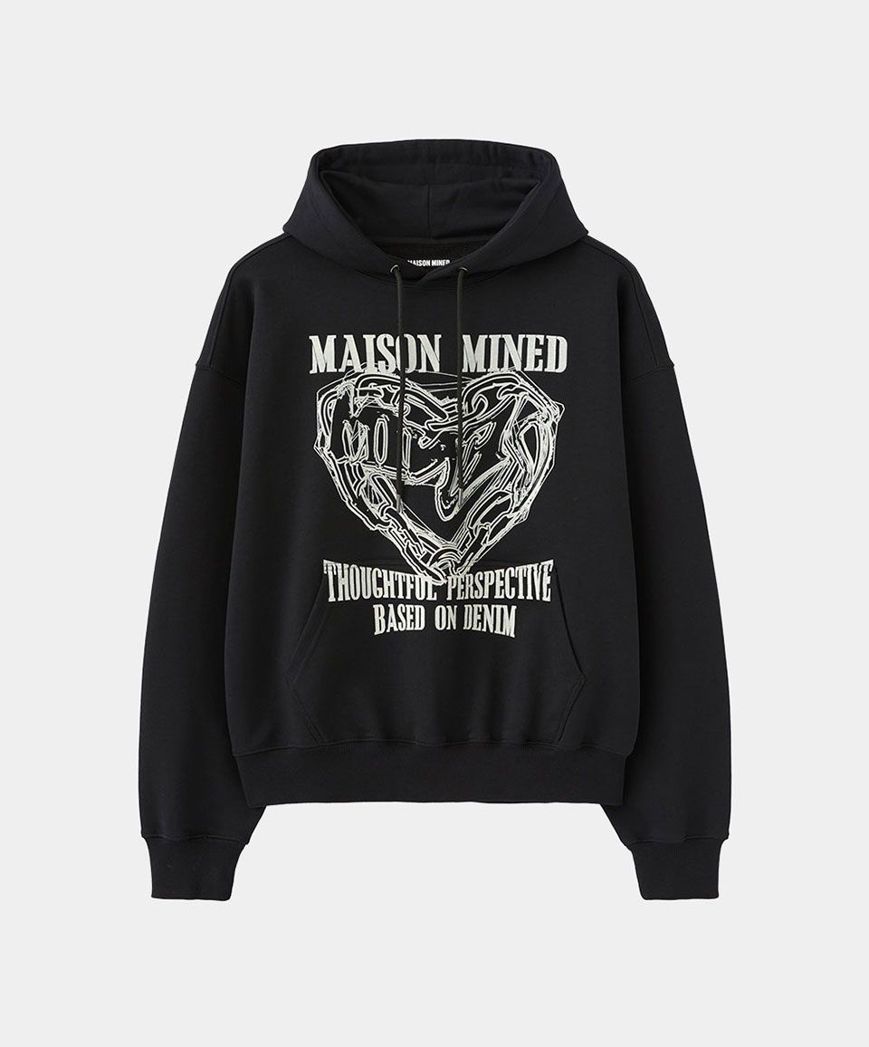 【MAISON MINED】24FW★ DOODLE HEART HOODIE MUSINSA | MAISON MINED [5COLOR] DOODLE HEART HOODIE