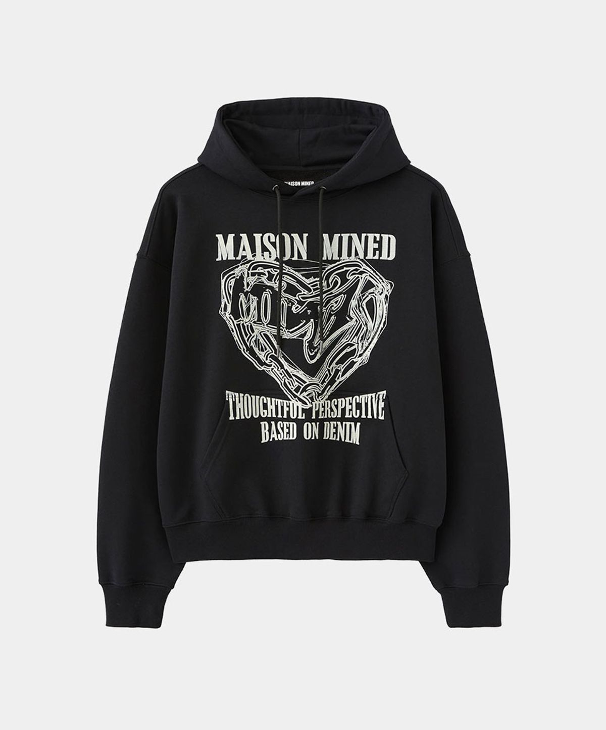 메종미네드(MAISON MINED) [8COLOR] DOODLE HEART HOODIE