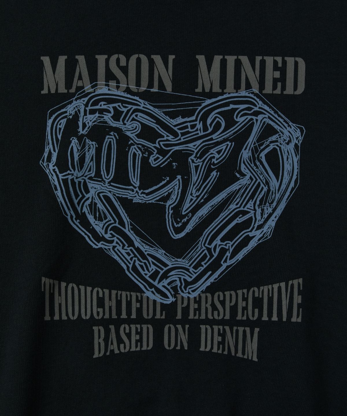 메종미네드(MAISON MINED) [4COLOR] DOODLE HEART SWEATSHIRTS
