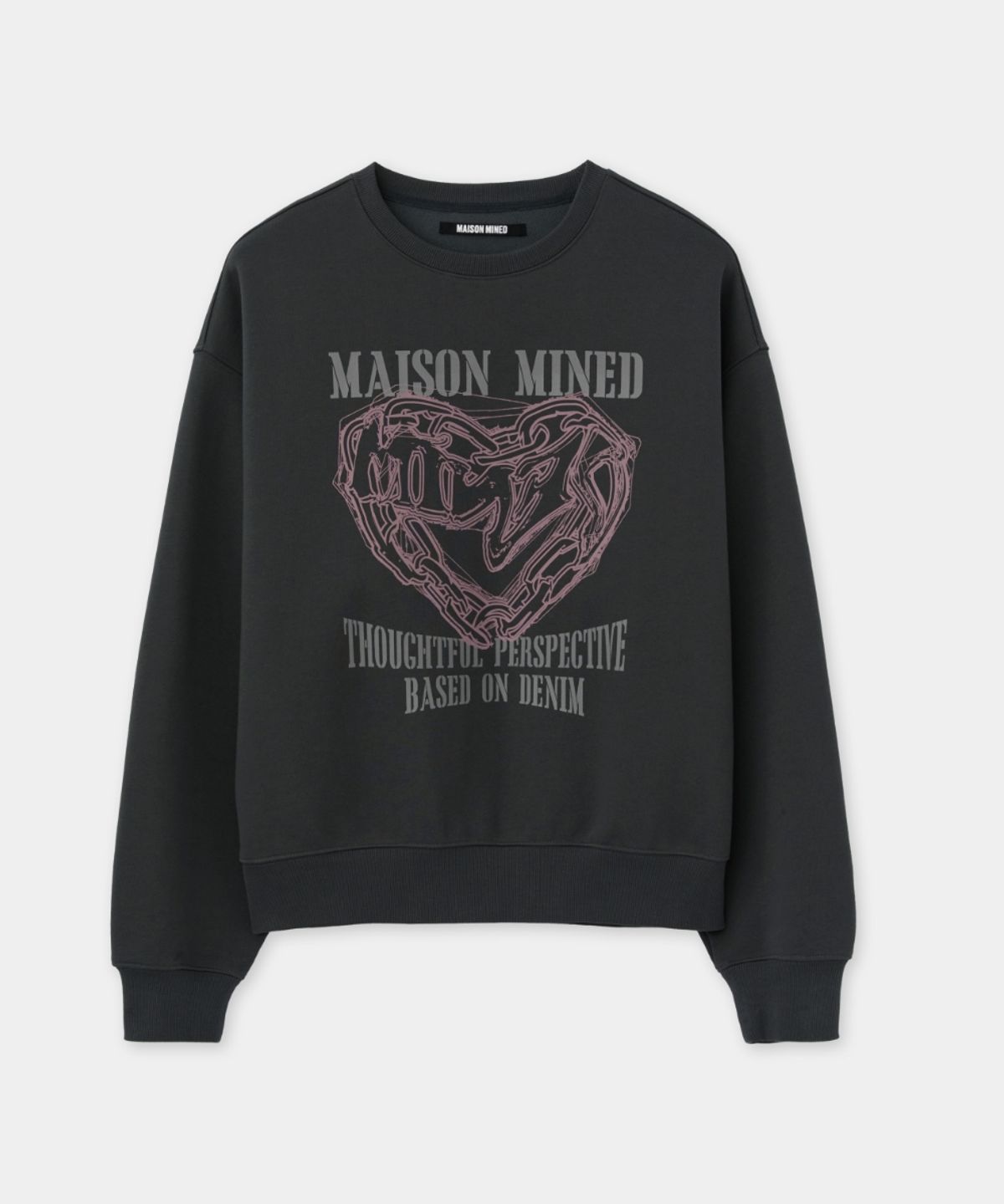 메종미네드(MAISON MINED) [4COLOR] DOODLE HEART SWEATSHIRTS