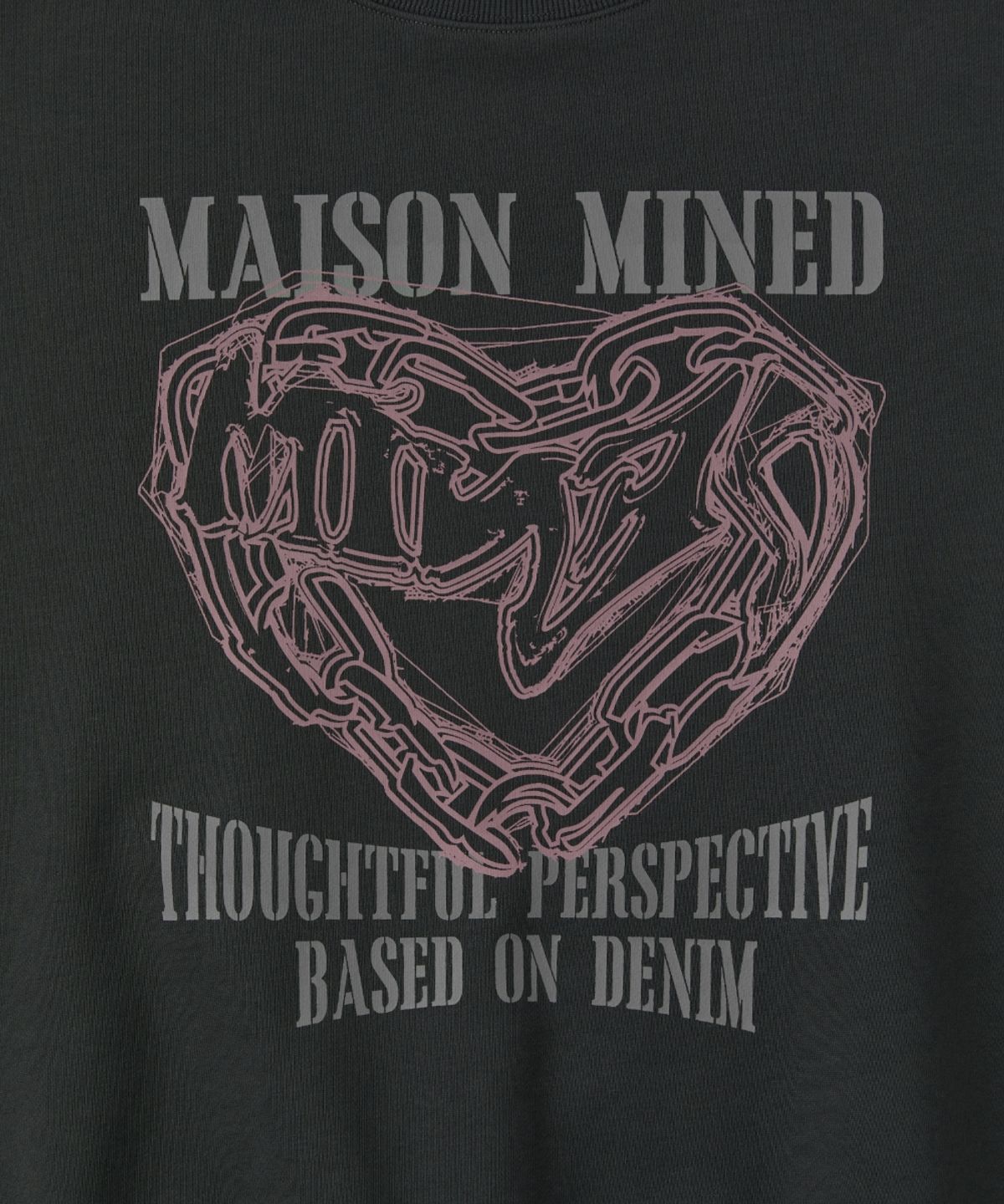 메종미네드(MAISON MINED) [4COLOR] DOODLE HEART SWEATSHIRTS