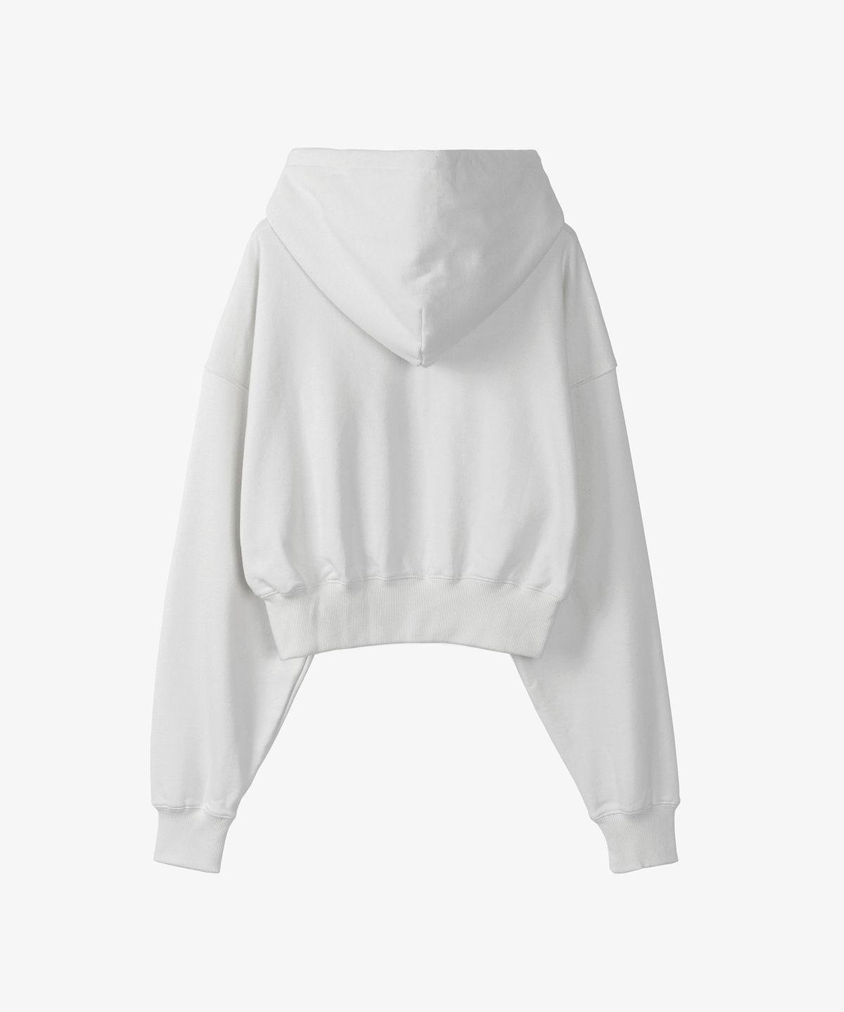 토피 우먼(TOFFEE WOMEN) W 2WAY 크롭 스웻 후드 집업 (OFF WHITE)