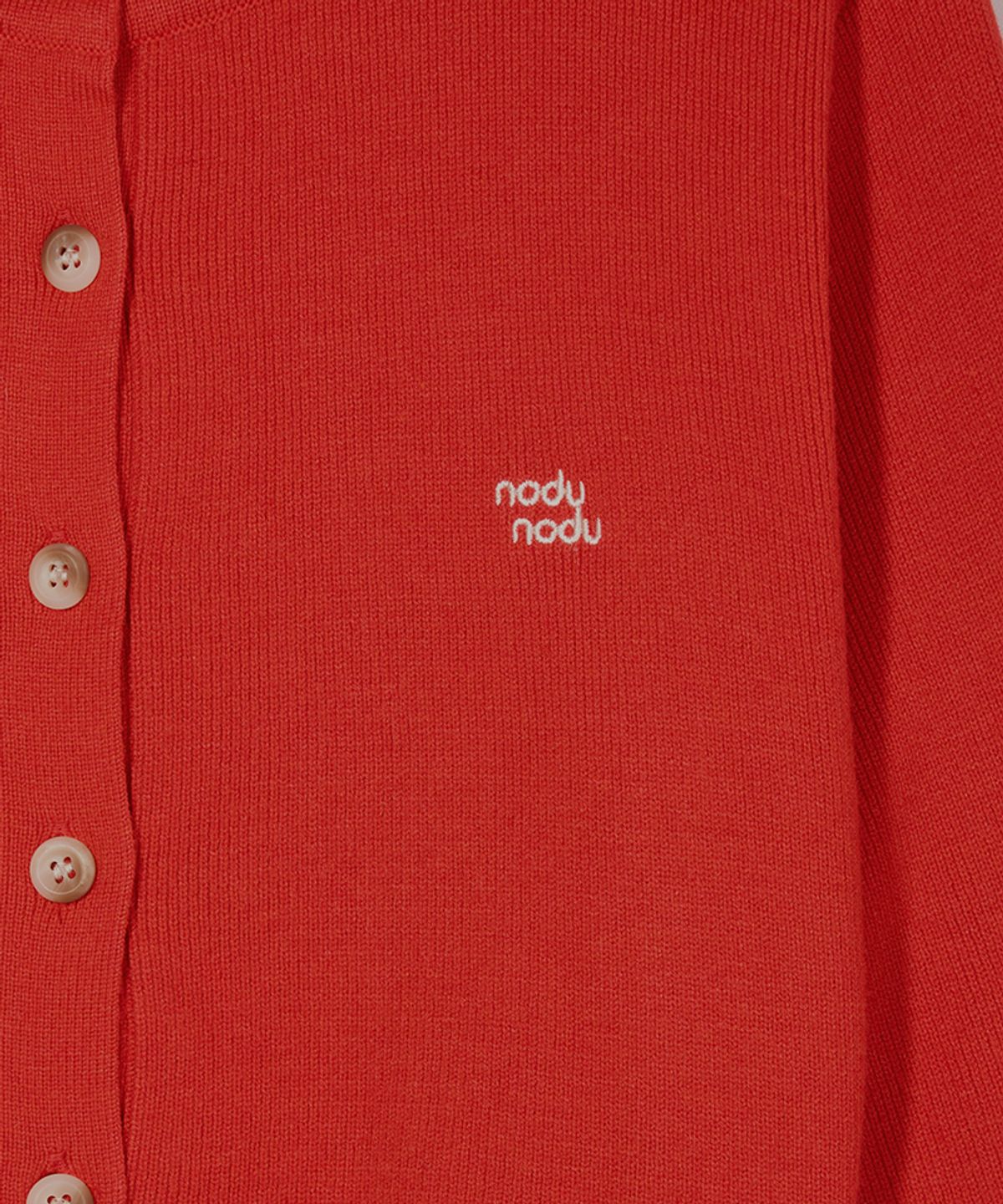 노드유 우먼(NODUWOMEN) 데일리 라운드 니트 가디건[ 레드]