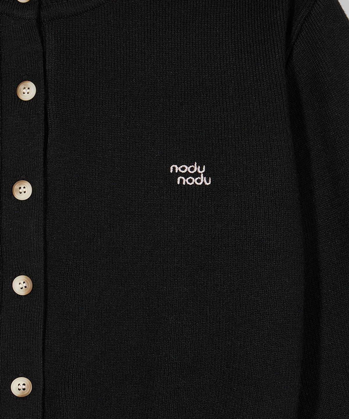 노드유 우먼(NODUWOMEN) 데일리 라운드 니트 가디건 [ 블랙 ]