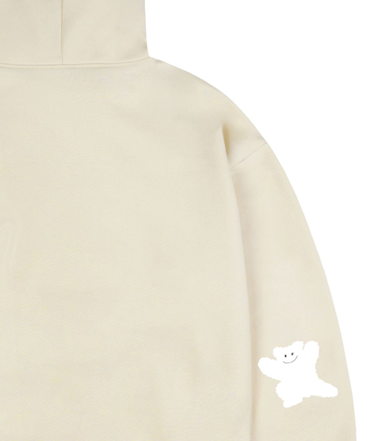 그레이버(GRAVER) [UNISEX]엘보우 I LOVE 베어 후드티_크림