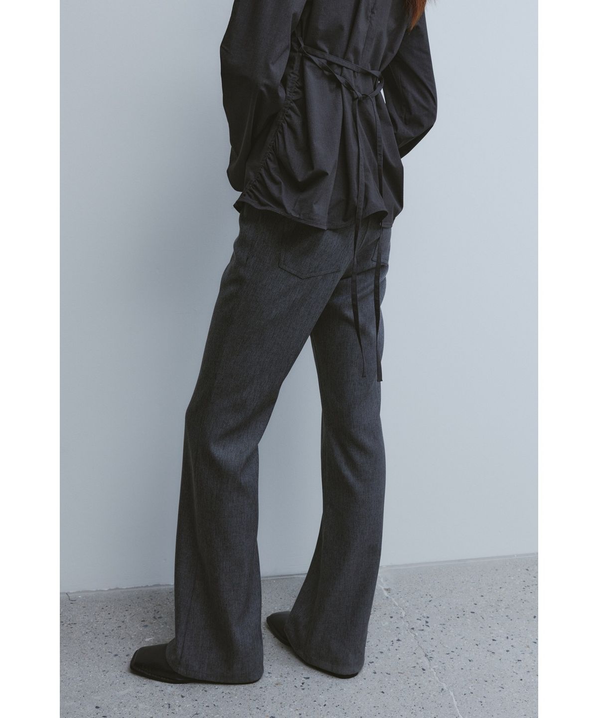 유스(YOUTH) Bootcut Pants - Brown