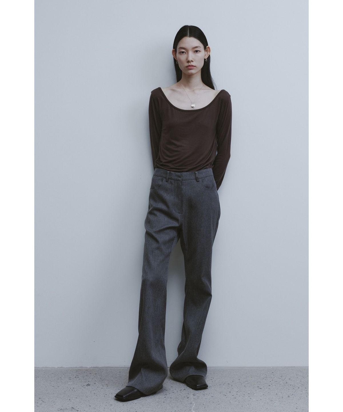 유스(YOUTH) Bootcut Pants - Khaki