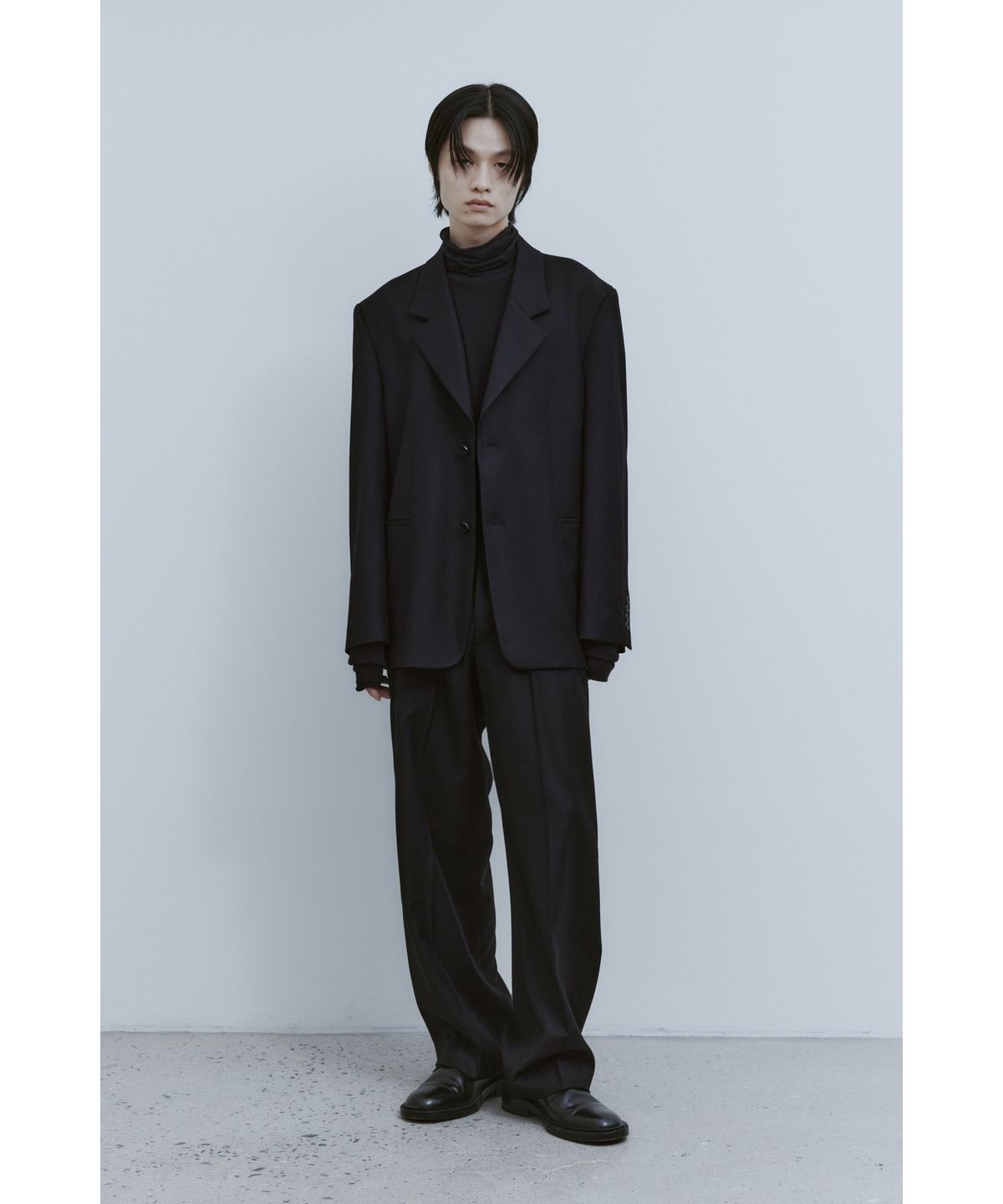유스(YOUTH) Notched Collar Jacket - Black