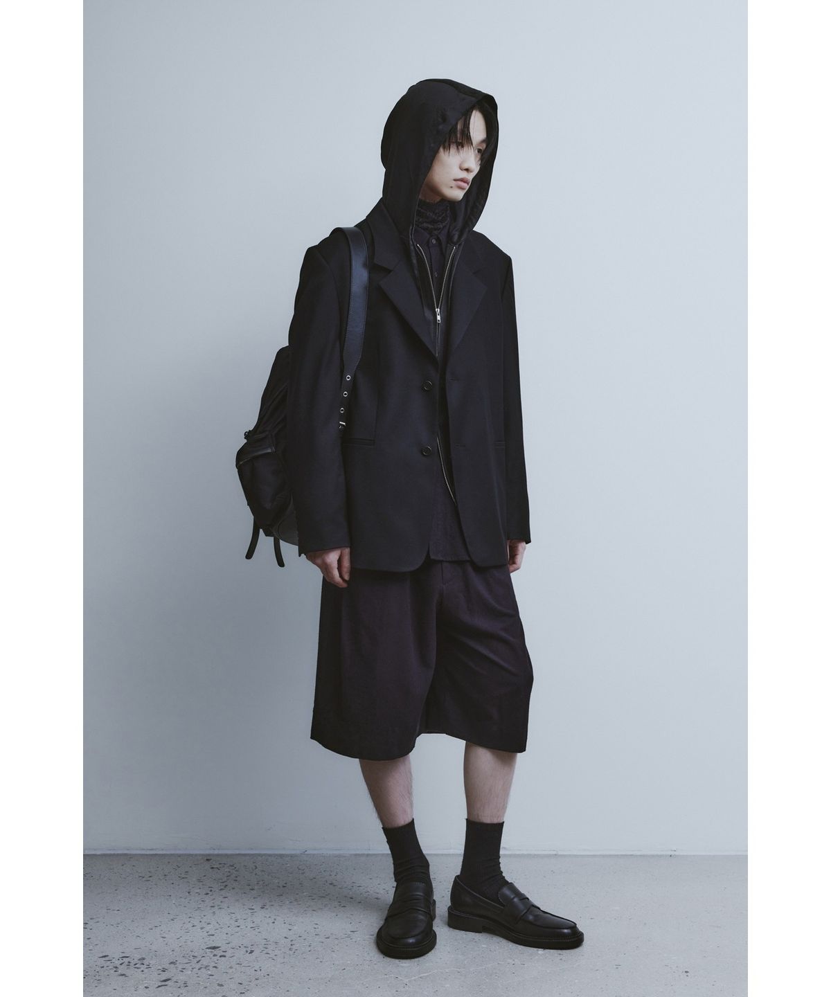유스(YOUTH) Notched Collar Jacket - Black