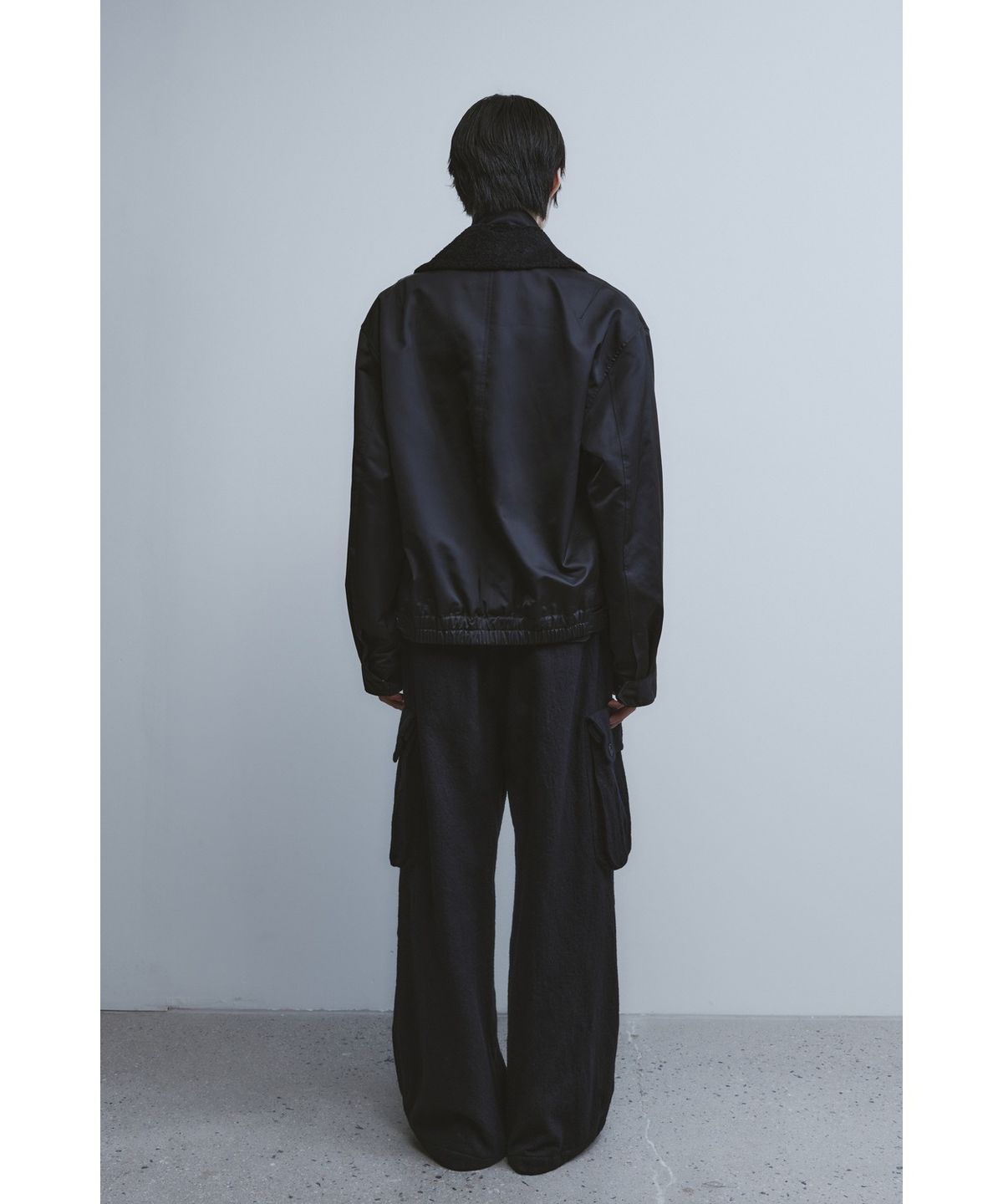 유스(YOUTH) Faux Shearing Collar Blouson - Black