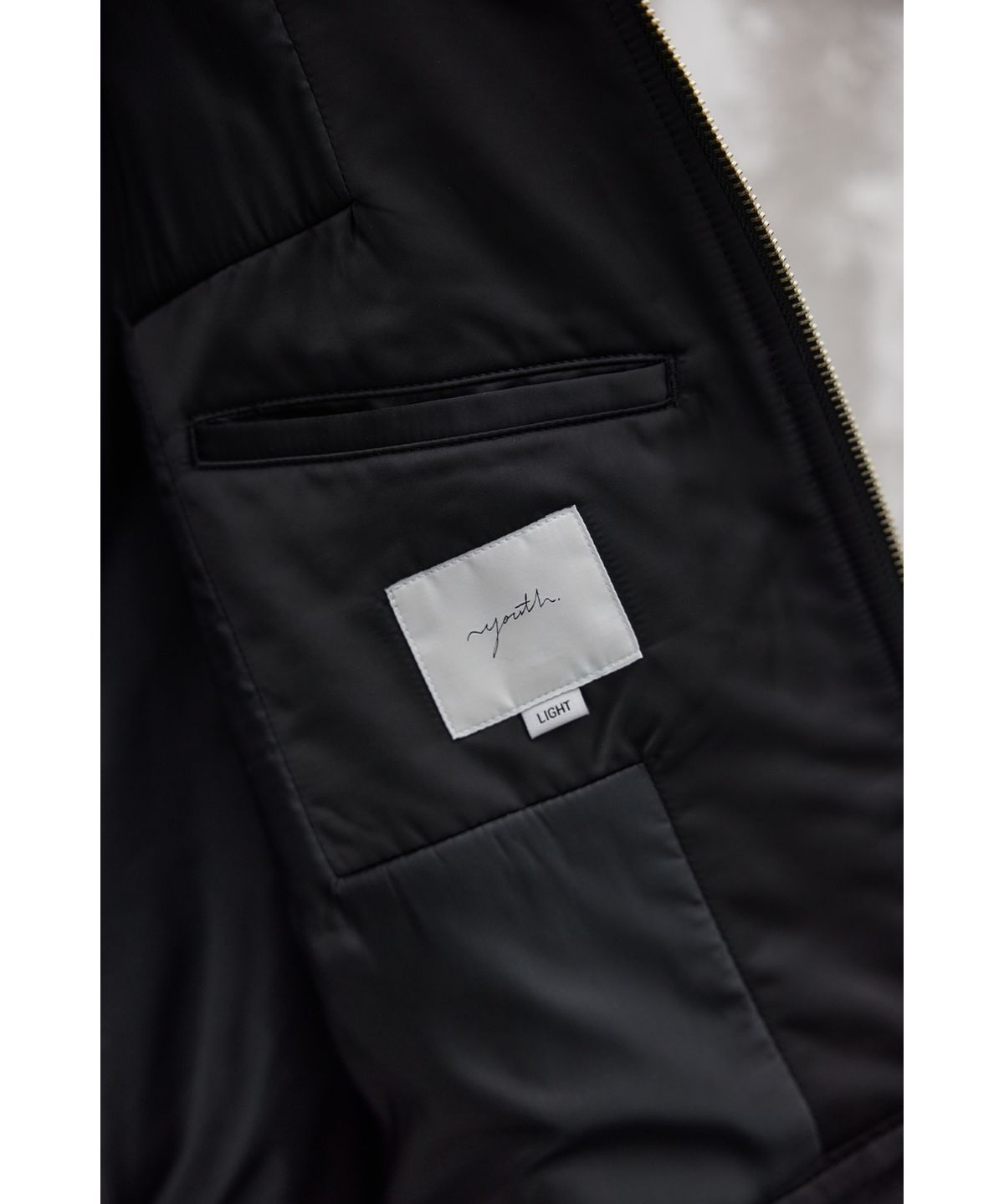 유스(YOUTH) Faux Shearing Collar Blouson - Black