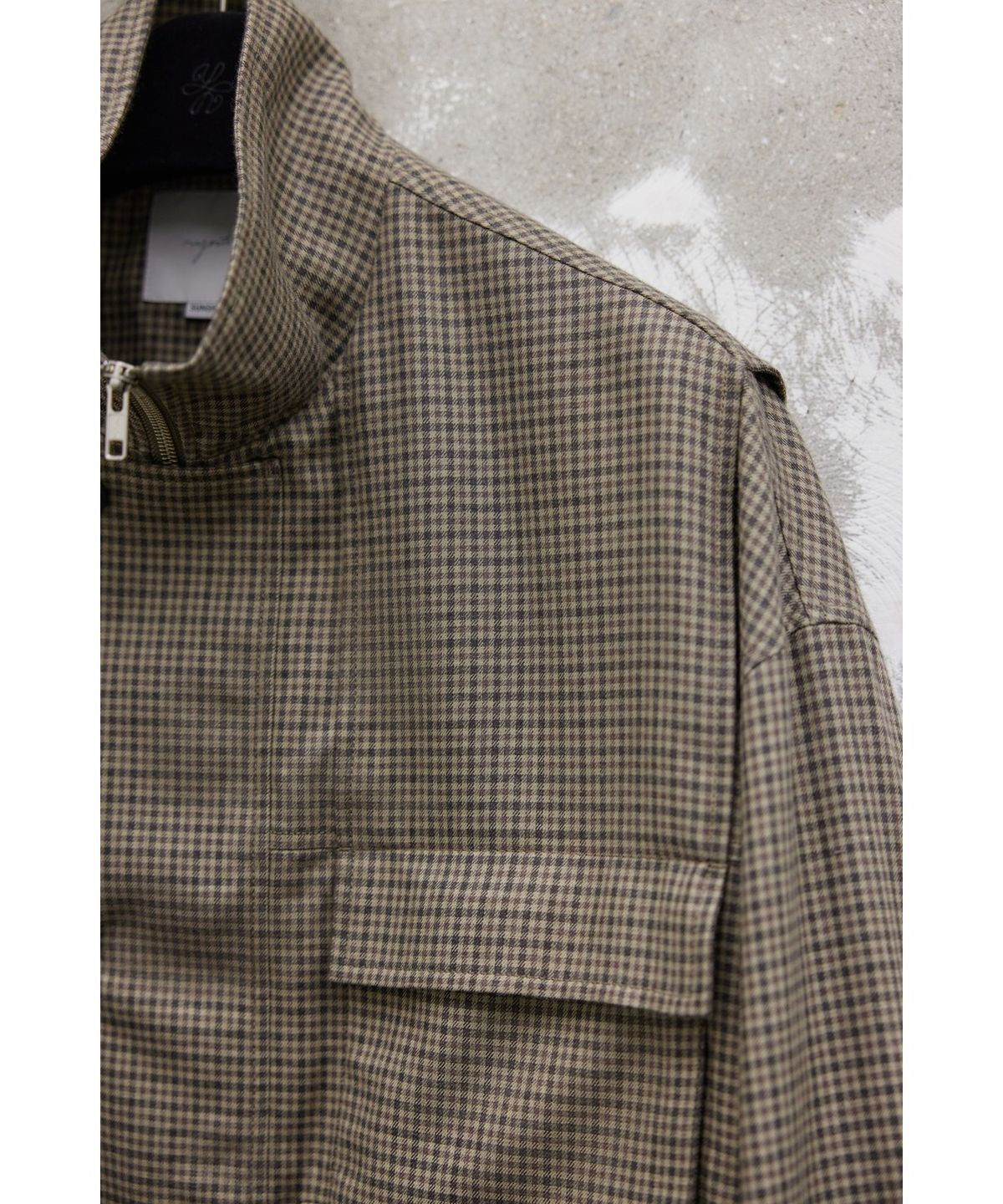 유스(YOUTH) Oversized Field Jacket - Brown check