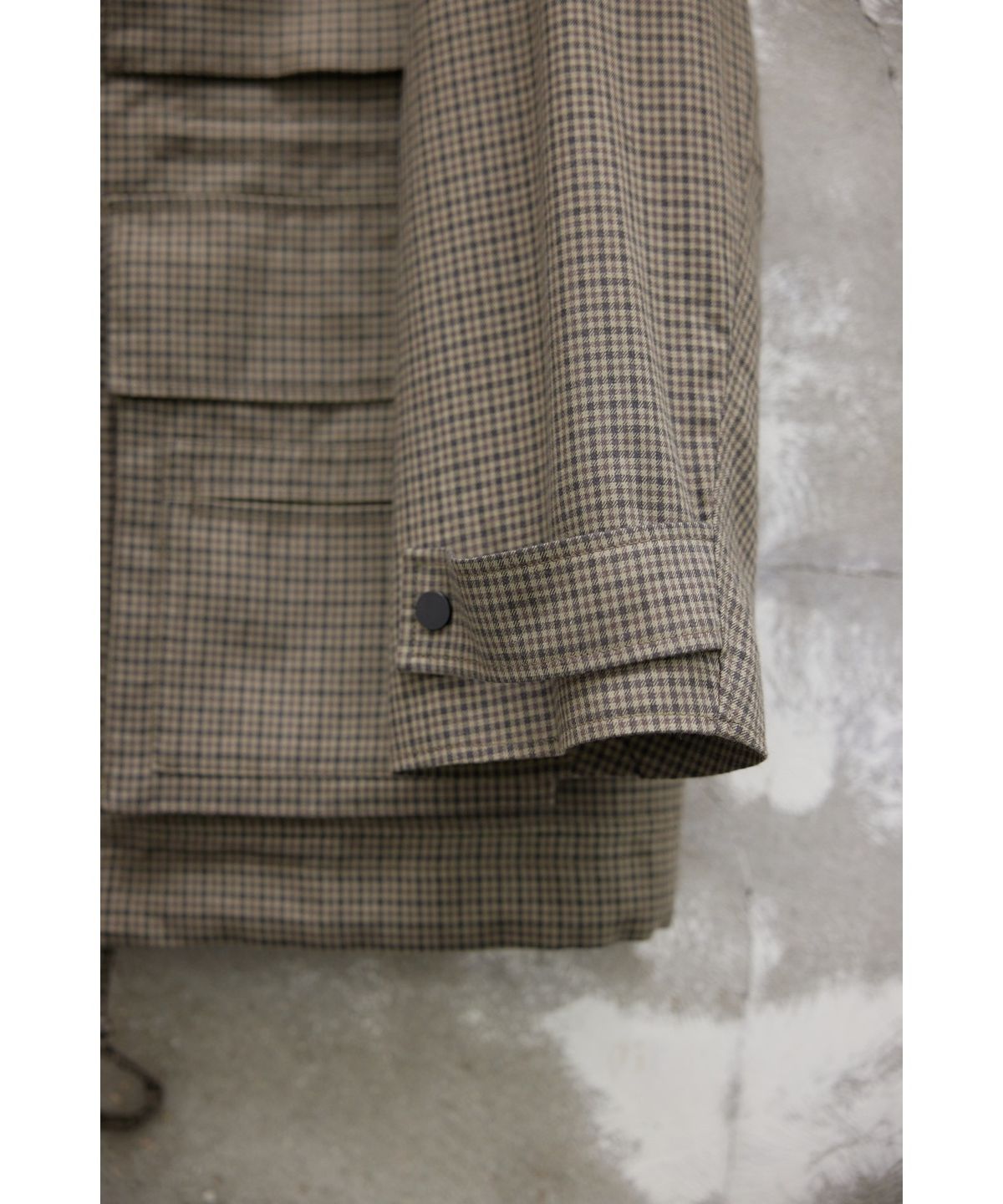 유스(YOUTH) Oversized Field Jacket - Brown check